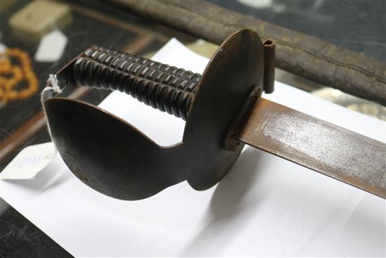 A Naval sword length 90cm